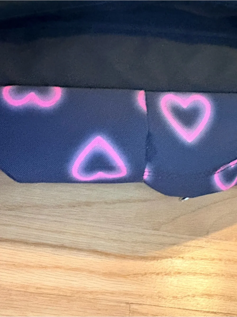 JanSport Big Student Laptop Backpack -- Black with Pink Hearts JS0A47JK